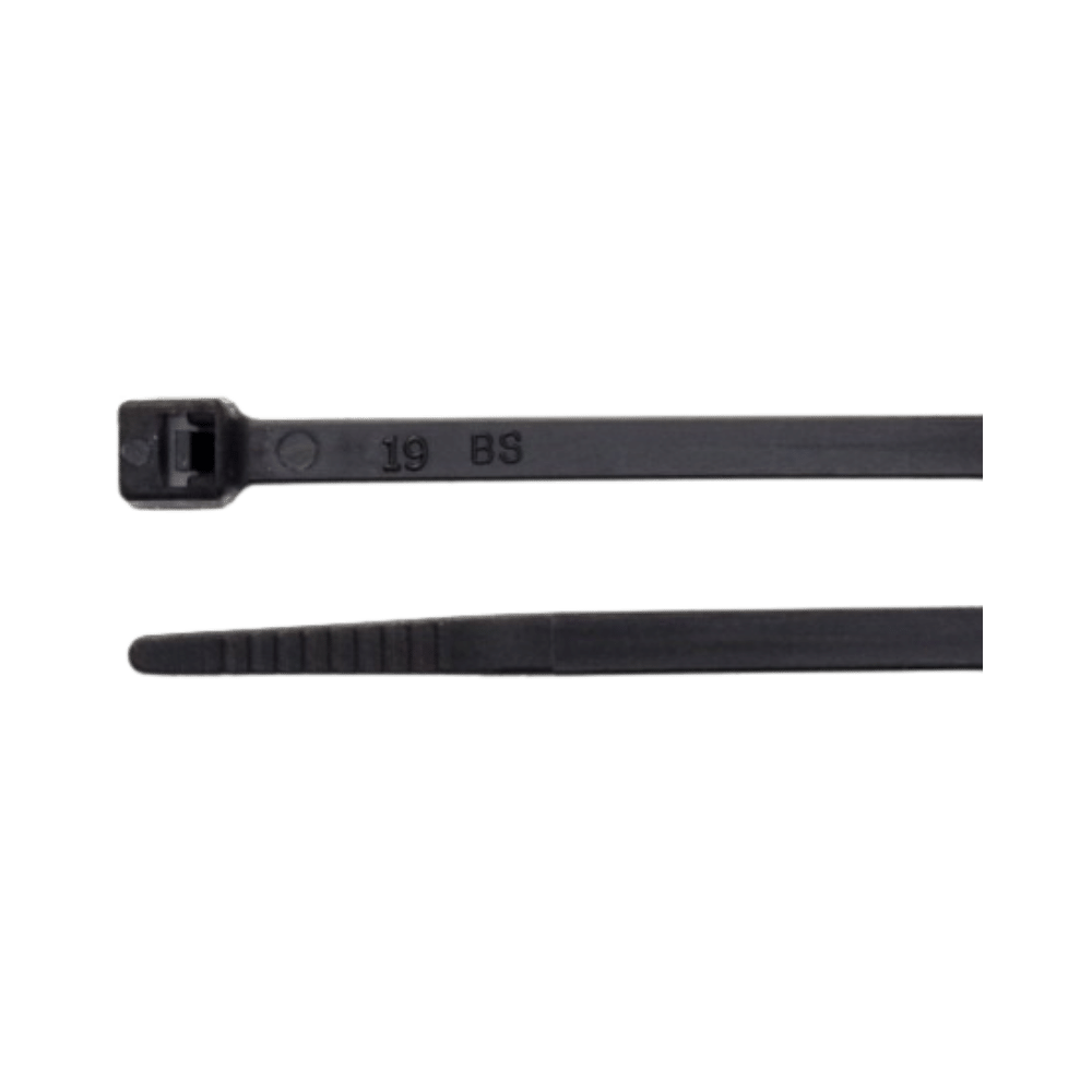 Tie Cable 200mm X 3.6mm Black HFC200IBLK Partex 100Pcs/Pkt