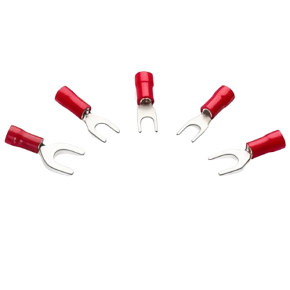 Pre-Insulated Terminal Fork 1.5mm2 X 3.5mm Red RS37