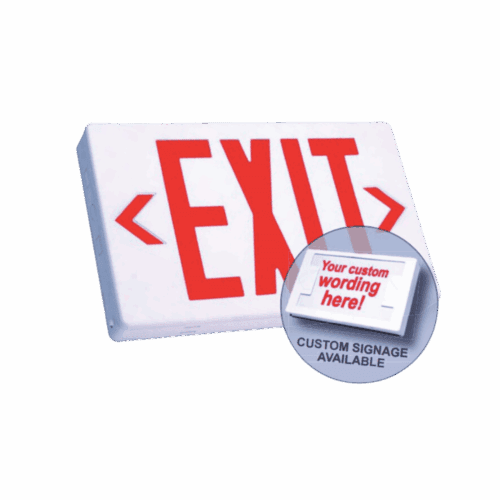Exit Light 120/277 Ezxteu-2-G-W-Em Double Face Green