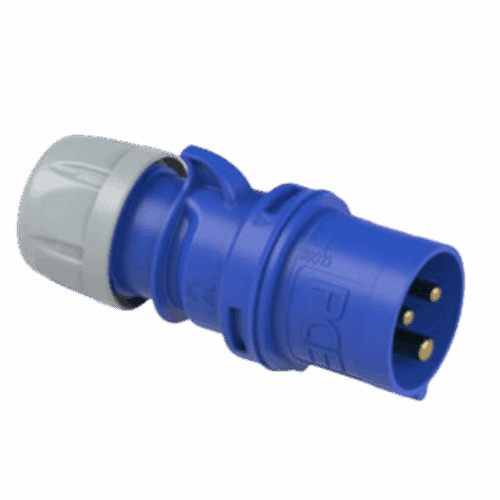 Industrial Plug 16A 3P 230V IP44 Mobile PCE 013-6