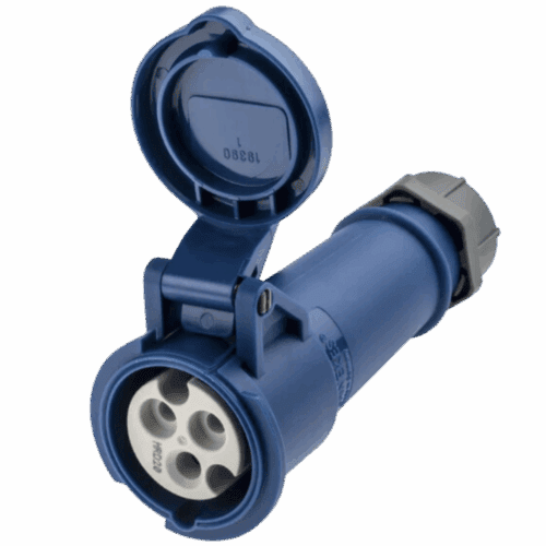 Industrial Socket 16A 3P 250V IP44 Mobile Mennekes TYP510