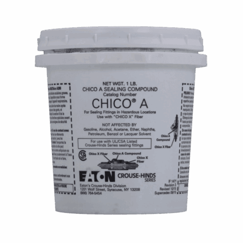 Sealing Compound Chico a4 8oz + Fiber 1lb Crouse Hinds